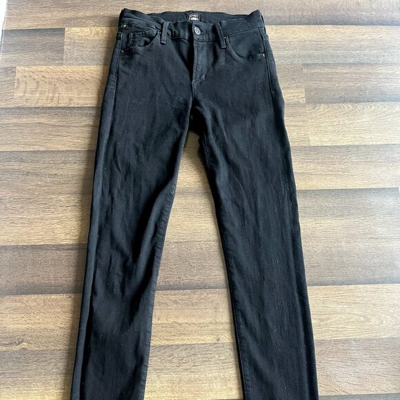 CITIZENS OF HUMANITY BLACK LOW RISE SKINNY JEANS - Picture 1 of 5